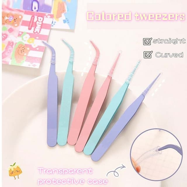 1ชิ้น10เซนติเมตรที่มีสีสันแหนบเหล็กสําหรับ ทําเอง หัตถกรรมเครื่องประดับทําเล็บซ่อมจักรเย็บผ้าที่ทําด้วยมือเครื…