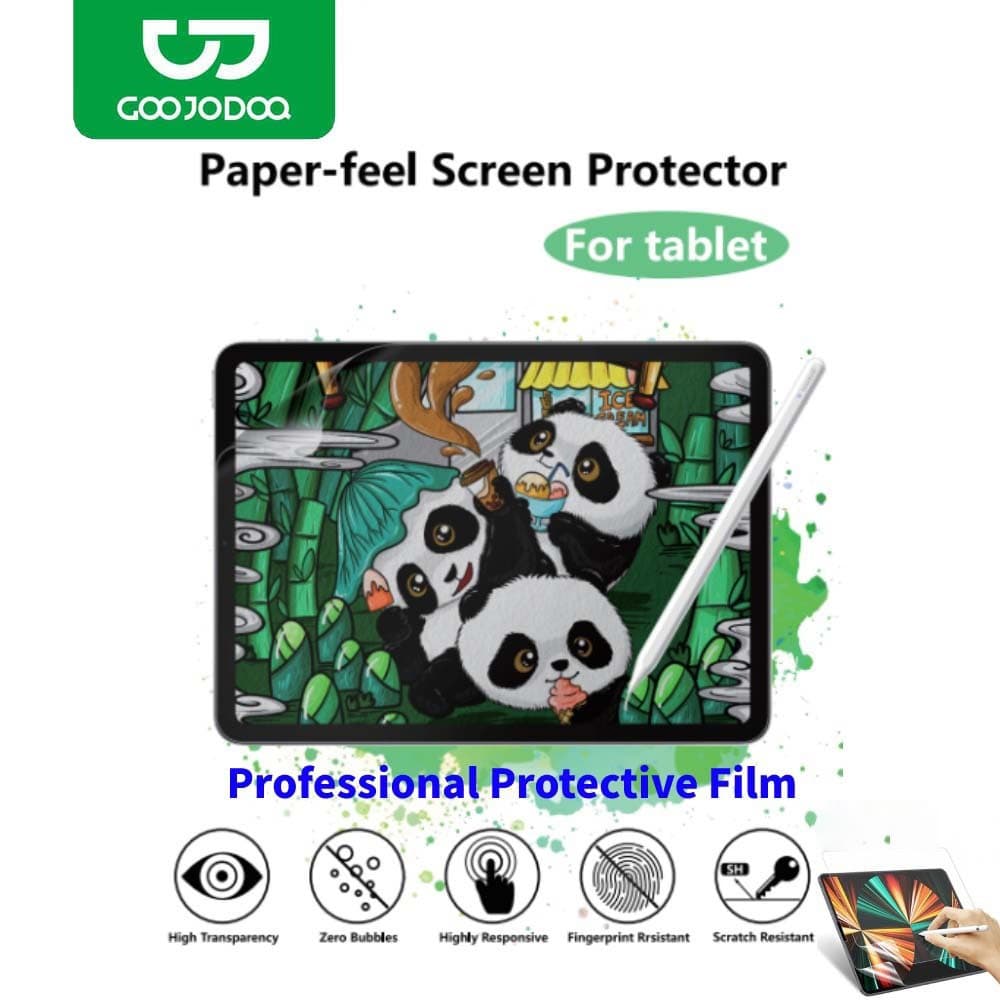 GOOJODOQ ฟิล์มกระดาษ iPad [10.2นิ้ว Gen7-10] [10.9นิ้ว Air4-6/Pro11] ป้องกันรอยเต็มจอ เขียนลื่น รูปที่ 1