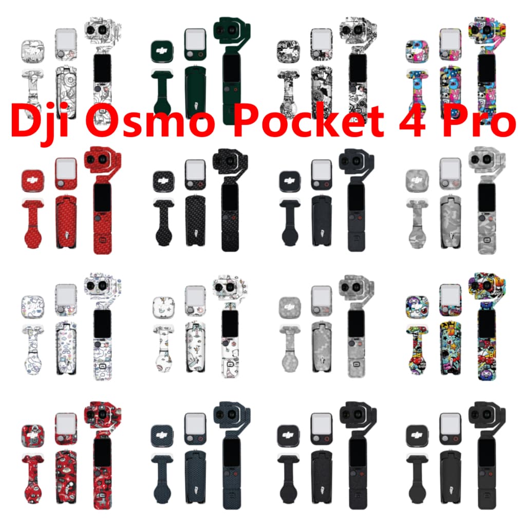 47 สีสติกเกอร์ผิวใช้งานร่วมกับ Dji Osmo Pocket 4 Pro กล้องไวนิล Decal Full Set Wrap ฟิล์มป้องกัน