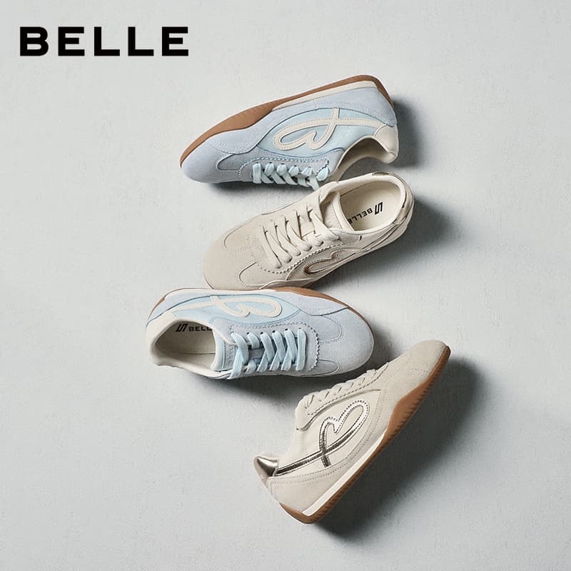 Starry Candy | BELLE Retro Ballet Trainer Sneakers รองเท้าผ้าใบสไตล์บัลเลต์เรโทร เพิ่มความสูง แฟชั่นลําลอง…