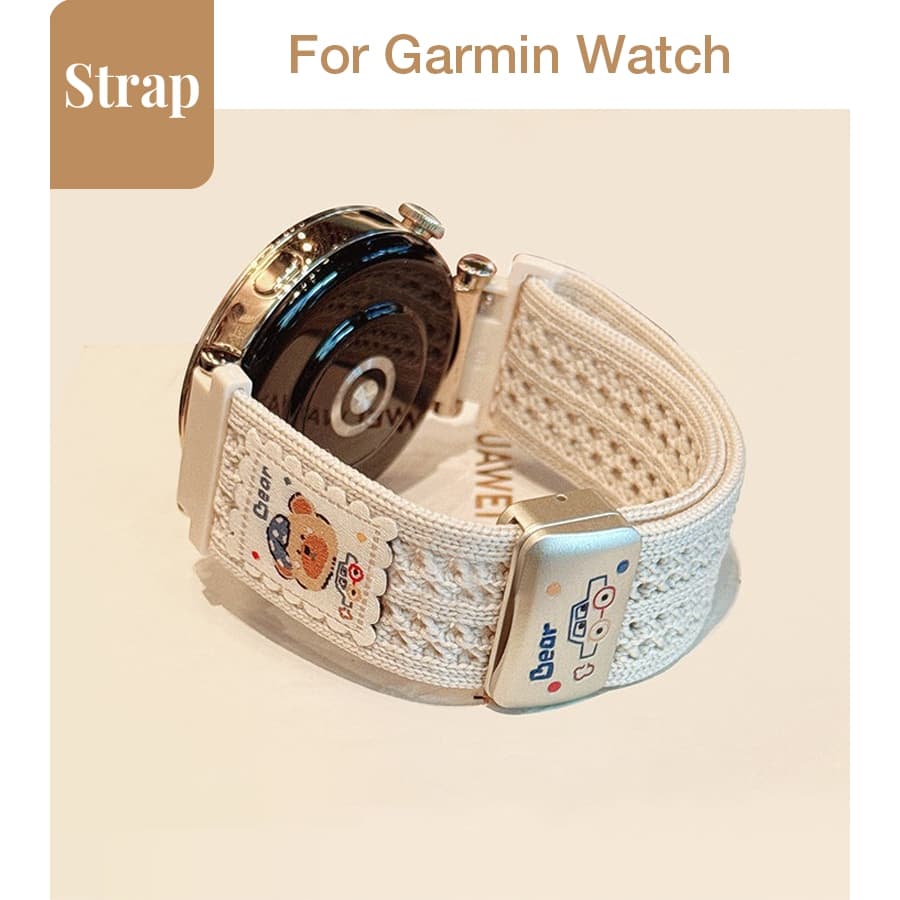 ผู้หญิงลูกไม้หมีBreathableไนลอนกีฬาสําหรับGarmin Venu4 Venu3s Vivoactive 6 5 Forerunner 970 570 255 265 245…