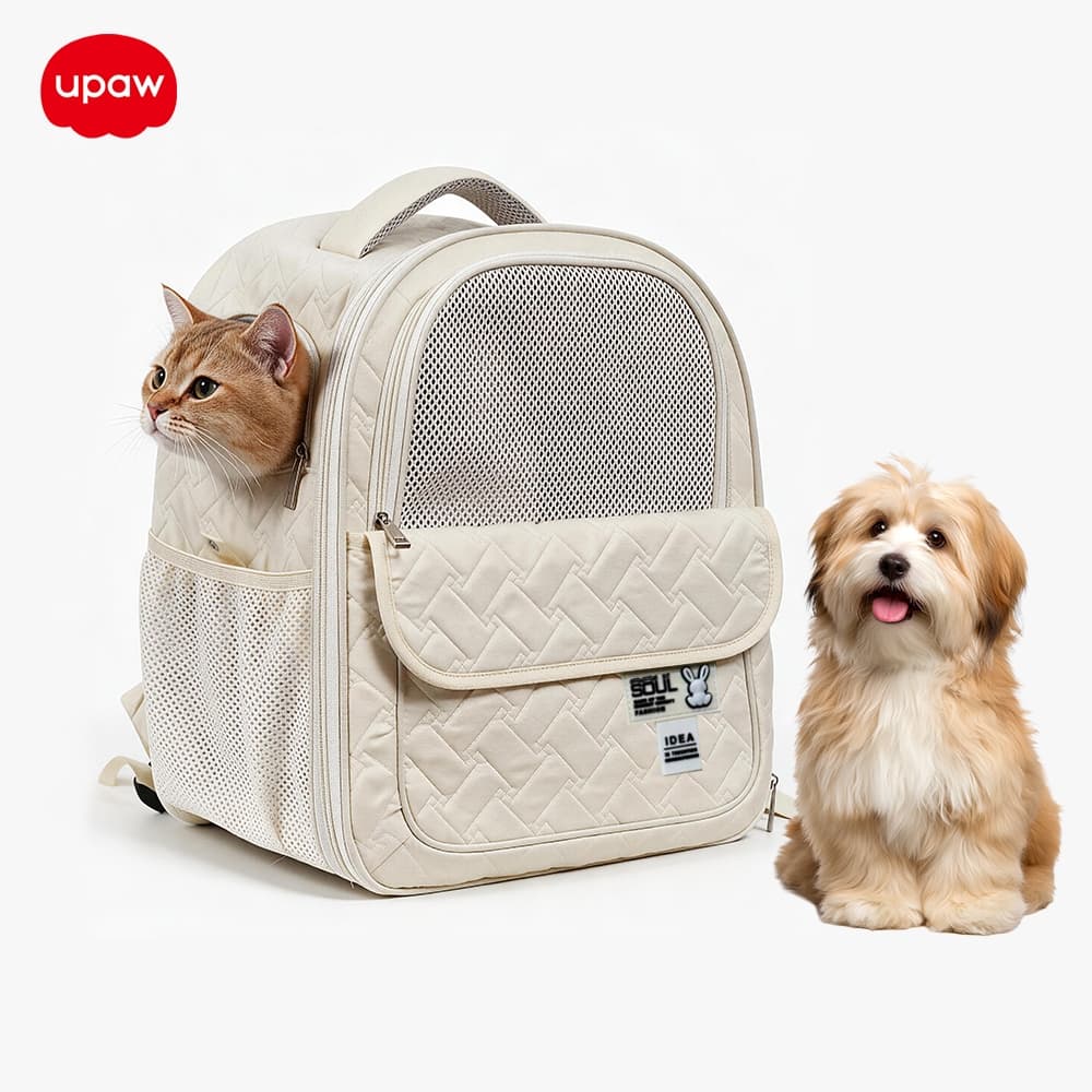 Upaw กระเป๋าแมว เป้สัตว์เลี้ยง 10KG พับเก็บได้ ระบายอากาศได้ กระเป๋าแมว ใหญ่ สําหรับเดินทางสัตว์