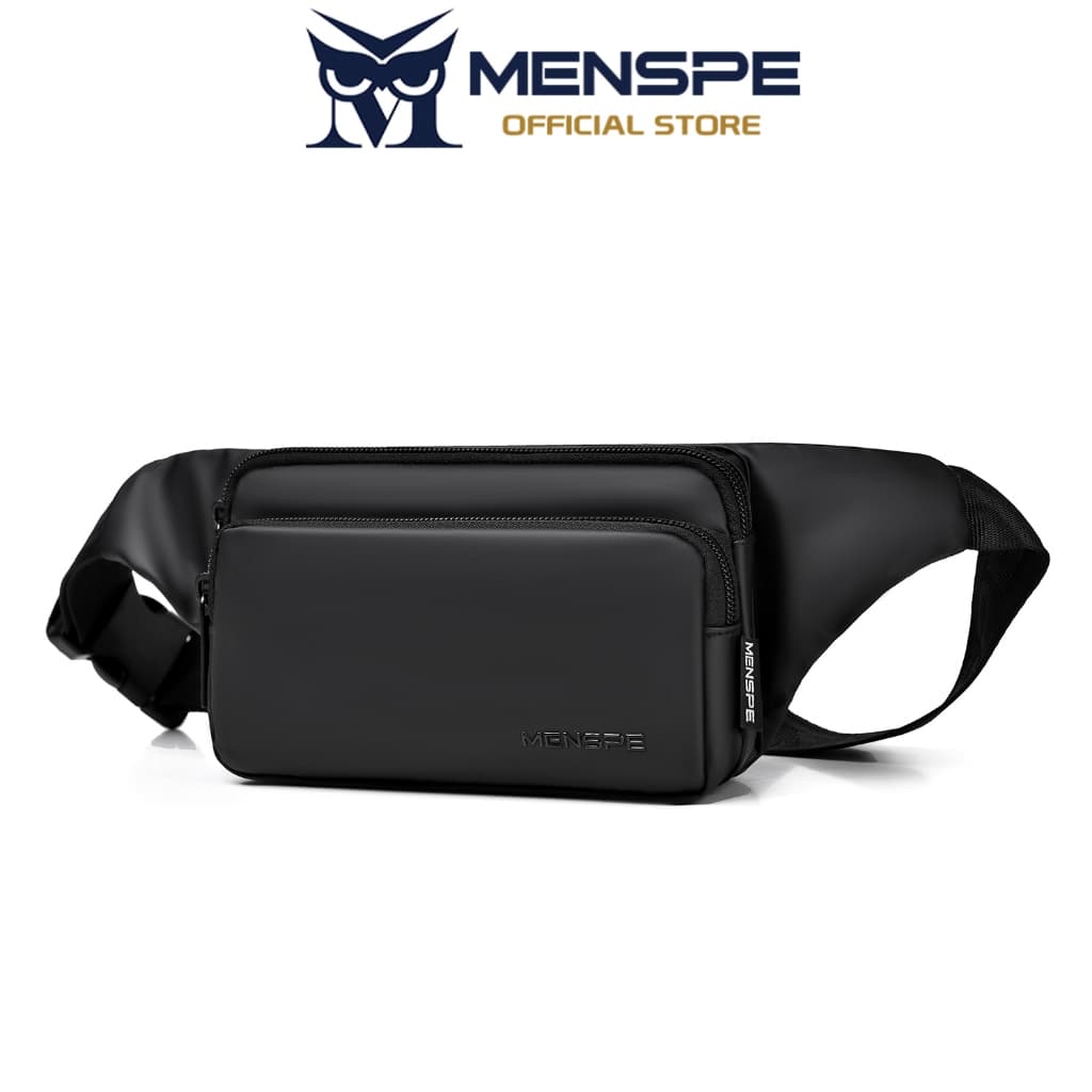 MENSPE กระเป๋าคาดเอวผู้ชายสไตล์กีฬา ใช้ได้ทั้งคาดเอวและคาดหน้าอก สะพายข้างได้ ใส่ได้ทั้งชายและหญิง กันน้ํา…