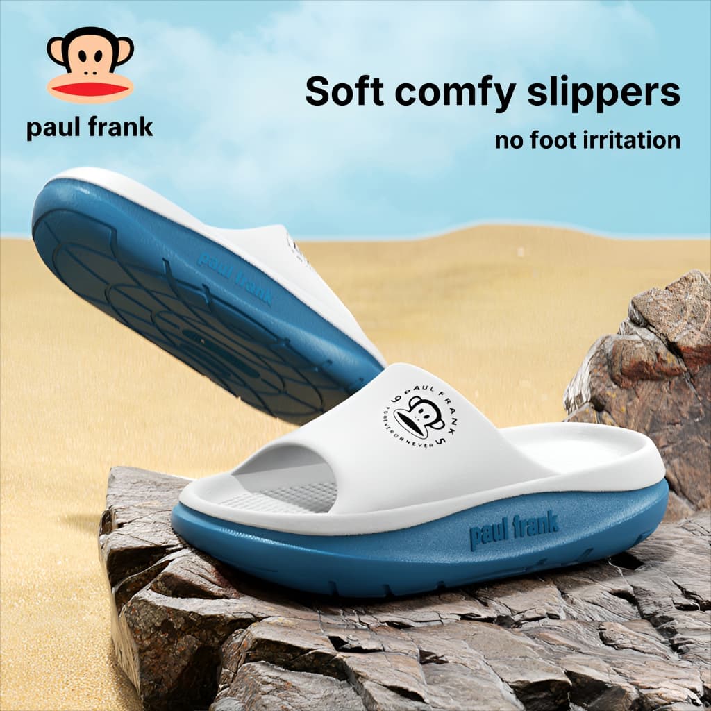 Paul Frank ผู้ชายผู้หญิงสบายรองเท้าแตะหนานุ่ม-Soled Non-บดฟุต Unisex ในร่มกลางแจ้ง Mute Anti-Slip All-Match…