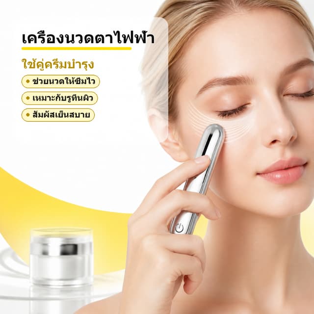 เครื่องนวดหน้าและคอแบบพกพาปรับเกียร์ชาร์จ ยูเอสบี ช่วยผ่อนคลายกล้ามเนื้อเหมาะสําหรับเป็นของขวัญสําหรับผู้หญิง…