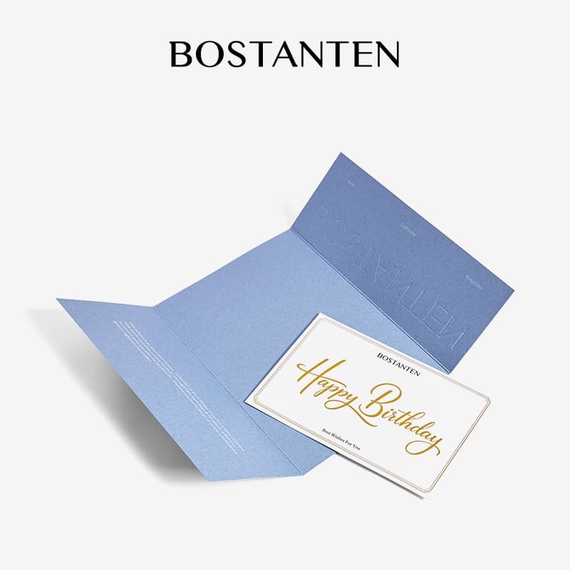 BOSTANTEN Greeting Card การ์ดอวยพร การ์ดวันเกิด สําหรับมอบพร้อมของขวัญ มี 2 แบบ