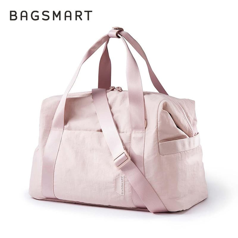 BAGSMART ความจุขนาดใหญ่ Duffel กระเป๋าน้ําหนักเบากีฬากระเป๋ายิมพกพาสุดสัปดาห์ข้ามคืนกระเป๋าเดินทาง Tote Bag