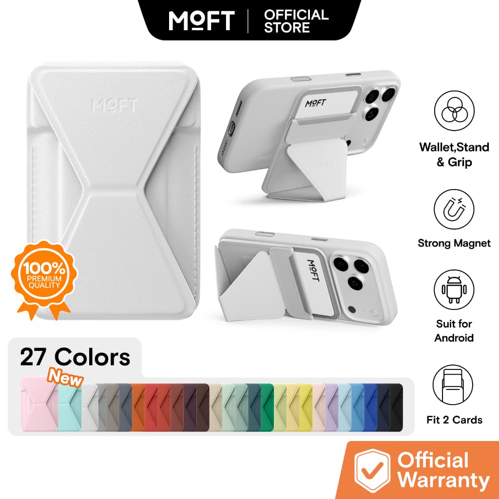 MOFT Snap on Phone Stand Wallet กระเป๋าสตางค์ MOVASTM - ขาตั้งโทรศัพท์แม่เหล็ก ที่ตั้งมือถือ