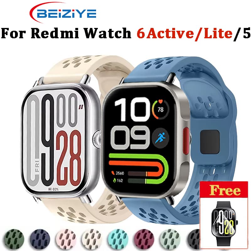 สําหรับ Redmi Watch 6 Active/Lite Hole ซิลิโคนสําหรับ Redmi Watch 5/4 SmartWatch…