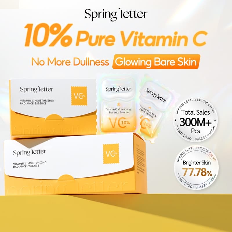 Spring Letter เซรั่มวิตามินซี 10% | วิตามินซีผสมสด Fresh-Mix | Pure L-Ascorbic Acid | 1 แคปซูล = 1 ครั้ง |… รูปที่ 1