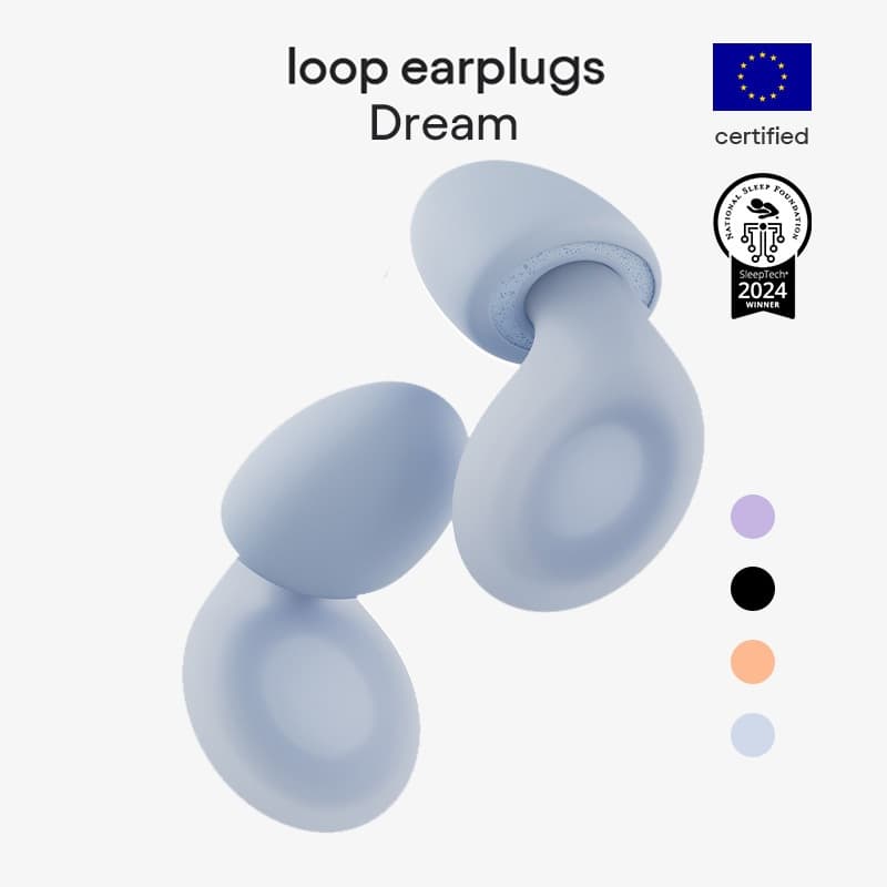 Loop Dream – ที่อุดหูซิลิโคน/หน่วยความจําโฟมสําหรับการนอนหลับสบาย | ที่อุดหูที่สะดวกสบายสําหรับการนอนกรนการปิด…