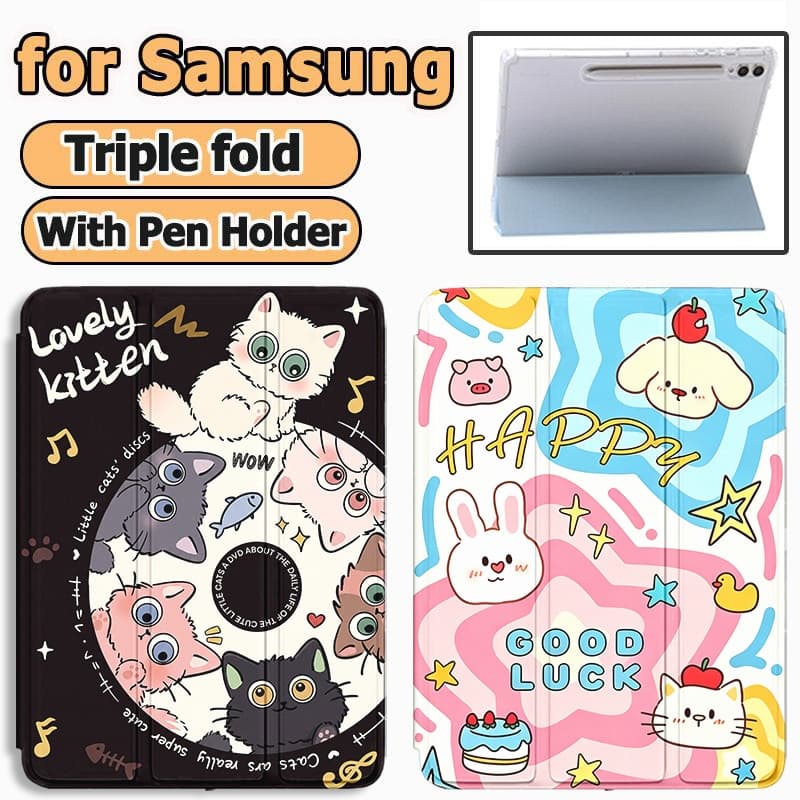 เคสฝาพับ for Samsung Galaxy Tab S6lite S7 S8 S9 S10 S7FE S9FE S9FE A8 A9 A9 เคส for Samsung Galaxy Tab S8 +… รูปที่ 1