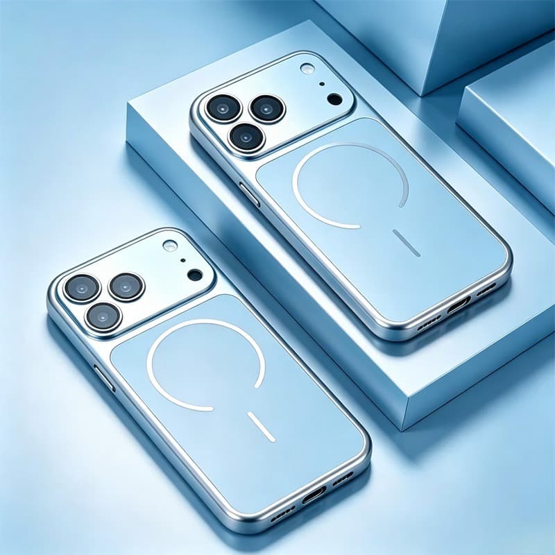 Frosted Glass Matteเคสโทรศัพท์แม่เหล็กสําหรับiPhone 17 16 15 14 13 18 Pro Max 17 AIR…
