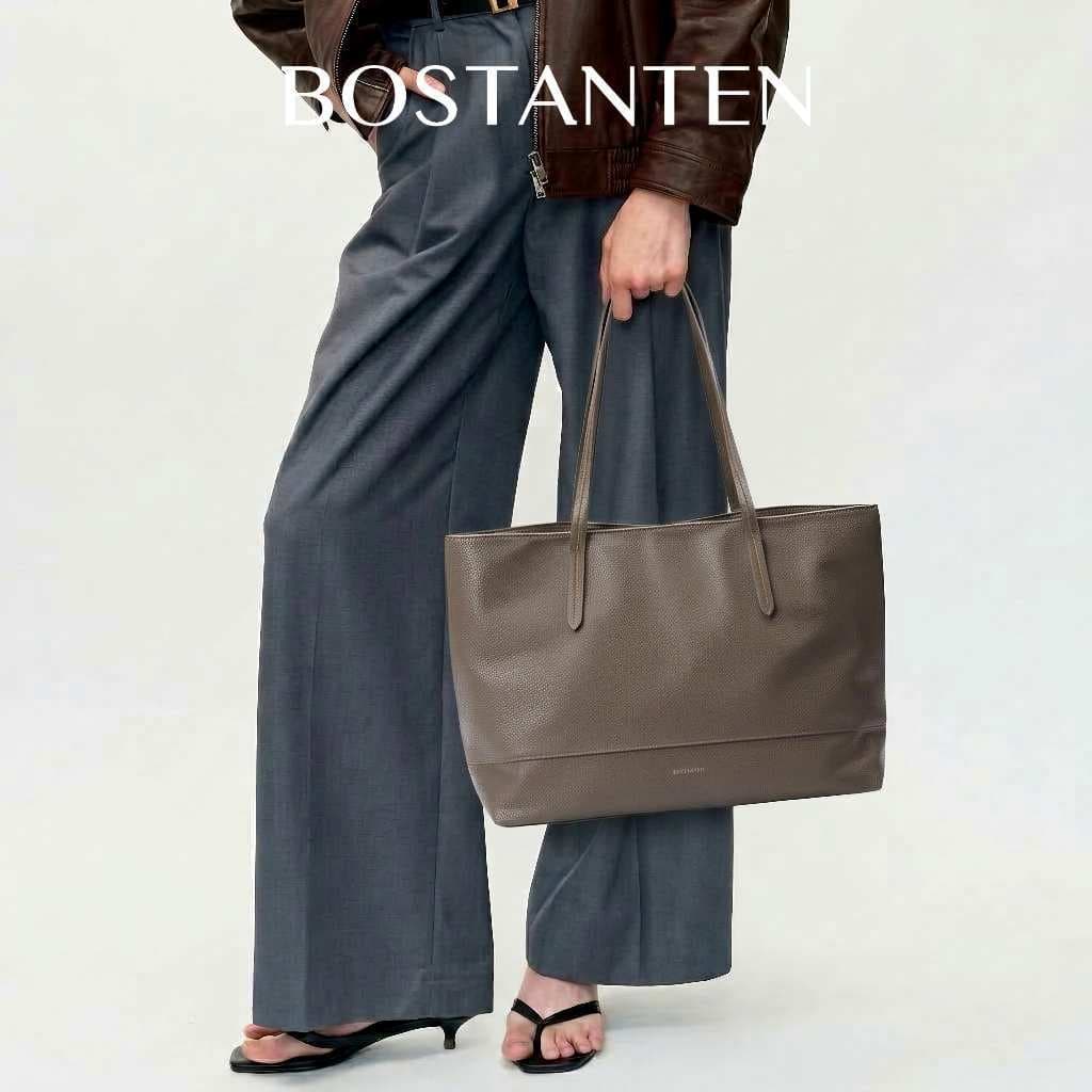 BOSTANTEN Allin Bag กระเป๋าถือผู้หญิง Suede PU กระเป๋า Tote ผู้หญิงขนาดใหญ่ ใส่โน้ตบุ๊กได้ กระเป๋าทํางาน…