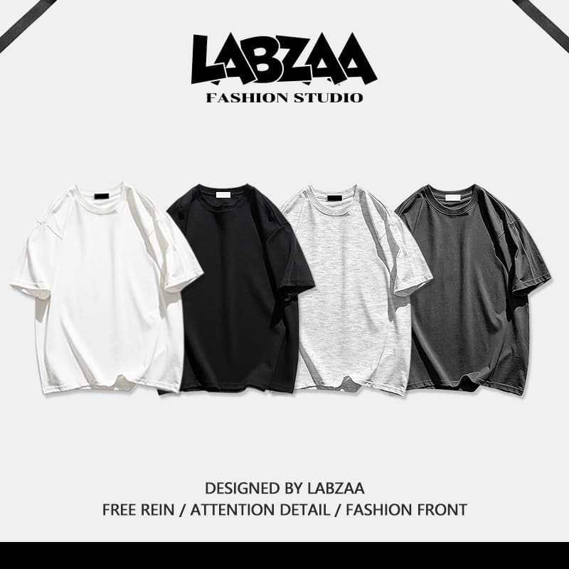 (จัดส่งตลอด 24 ชั่วโมง) เสื้อยืดผู้ชายทรงโอเวอร์ไซส์ แบบเปล่า ไม่ยับ ไม่ย้วย ดีไซน์คลาสสิก ระบายอากาศดี…
