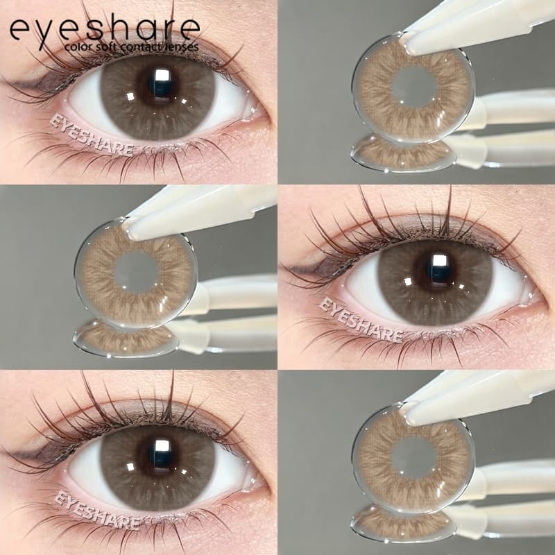 Eyeshare รุ่น SEATTLE สีน้ําตาล คอนแทคเลนส์สี Dia14.5 ค่าสายตา 0.00 1คู่ ราย 6เดือน