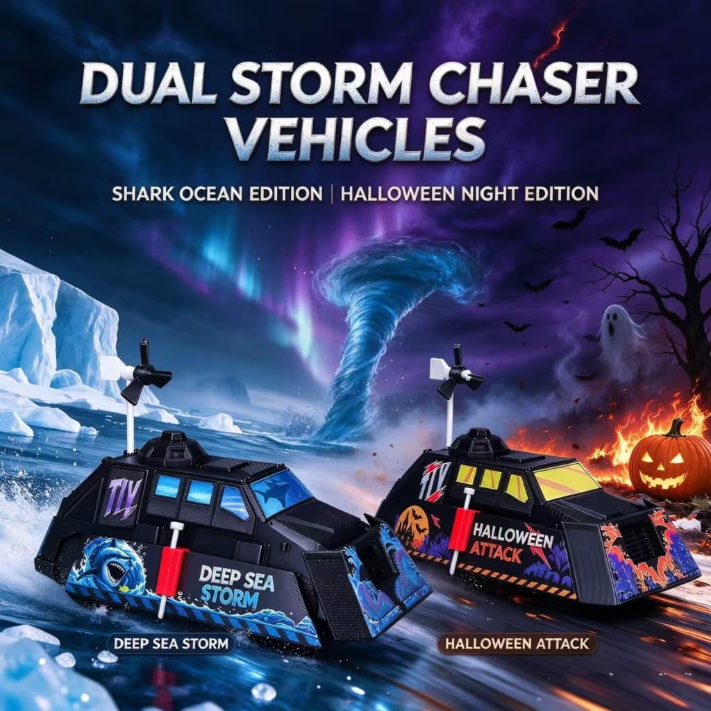 Roblox Tiv2 3D พิมพ์ Tornado Chaser รถแสดงเครื่องประดับ, Storm Interceptor รถจําลองของเล่น,… รูปที่ 1