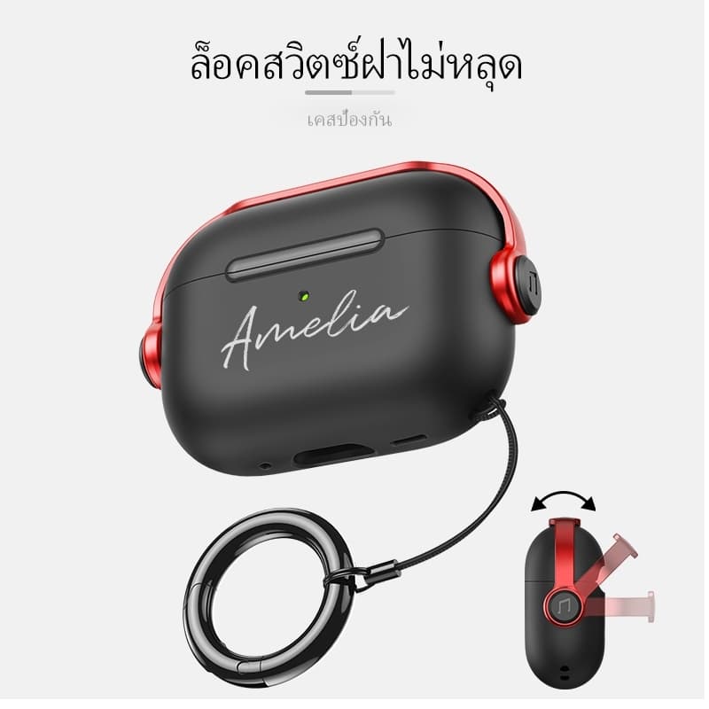 ข้อความที่กําหนดเองใหม่ฝาครอบป้องกันป้องกันการหล่นเหมาะสําหรับ airpods pro 3 airpods 4 ปลอก airpods pro 2…