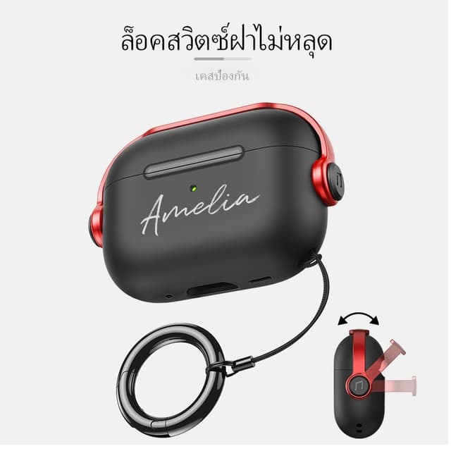 ข้อความที่กําหนดเองใหม่ฝาครอบป้องกันป้องกันการหล่นเหมาะสําหรับ airpods pro 3 airpods 4 ปลอก airpods pro 2…