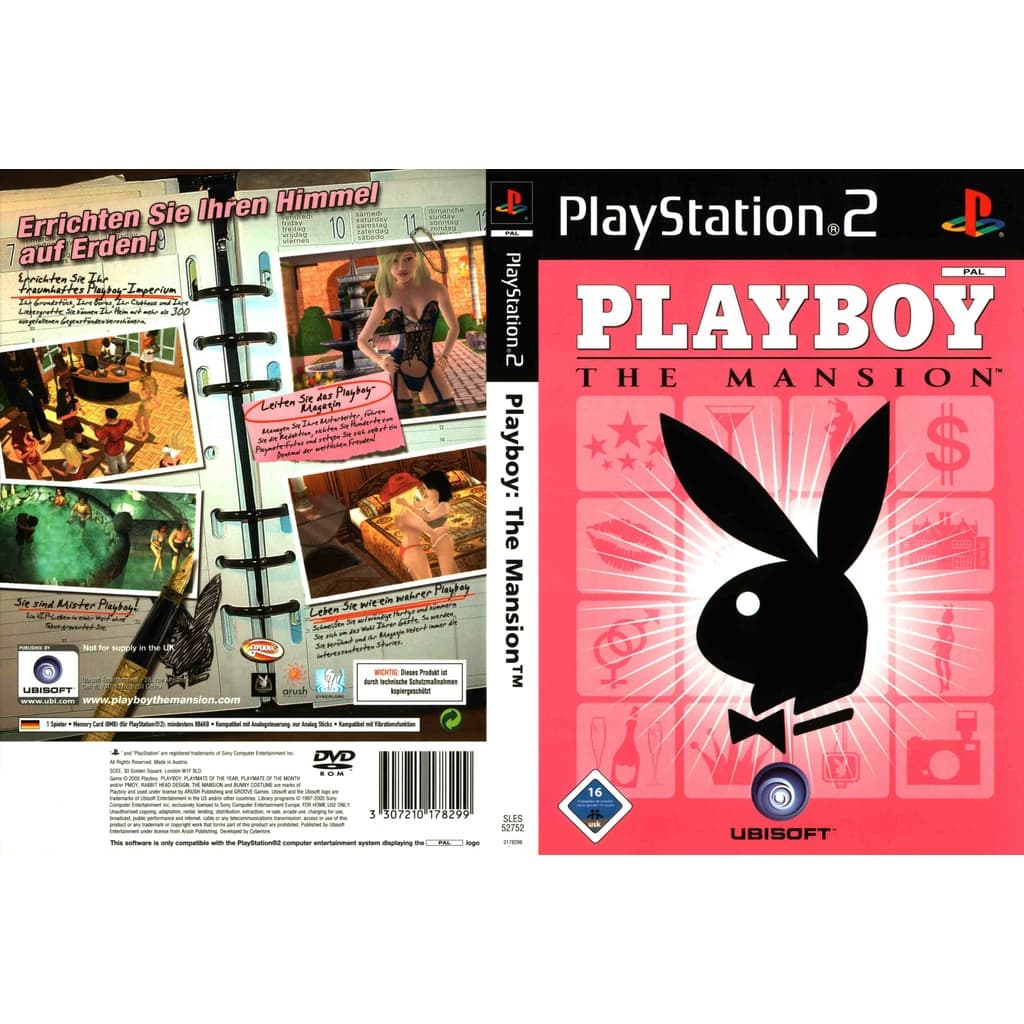 แผ่นเกมส์ PS2 Playboy The Mansion คุณภาพ ส่งไว (DVD)