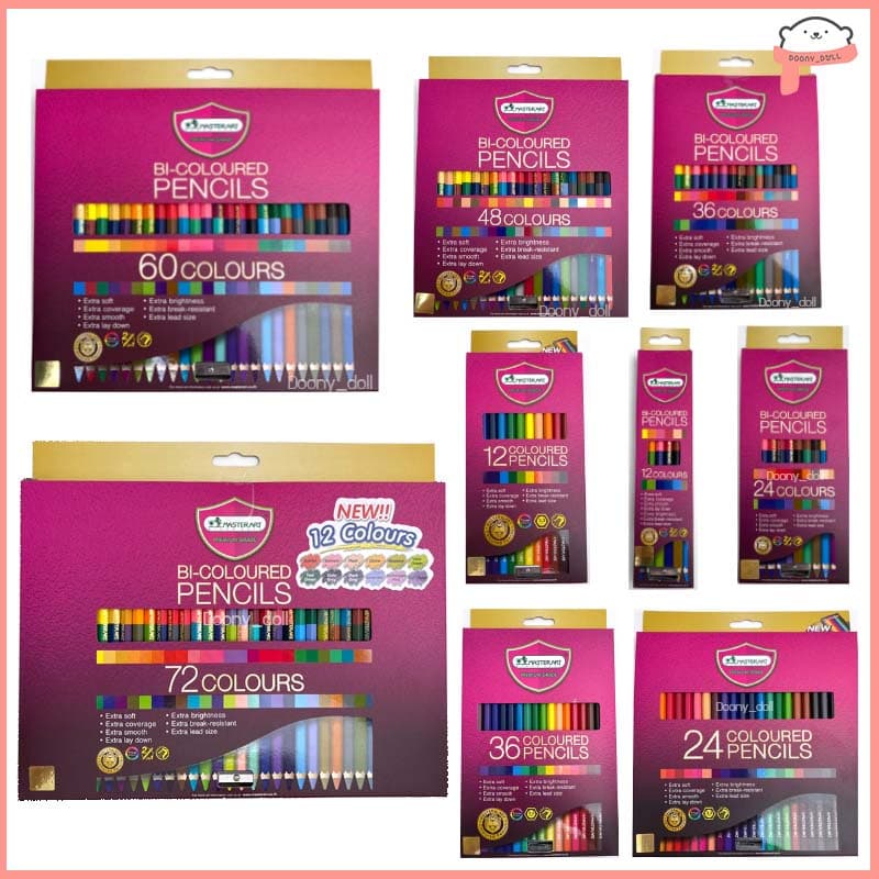 📍ถูกที่สุด!📍สีไม้มาสเตอร์อาร์ต รุ่นใหม่ สีไม้Master art ดินสอสี ดินสอสีไม้ 24/36/48/6072สี