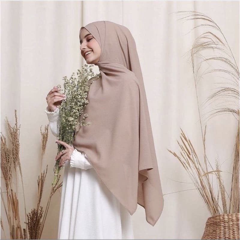 ผ้าคลุมชีฟองพันยาว สีพื้น ใส่สบาย