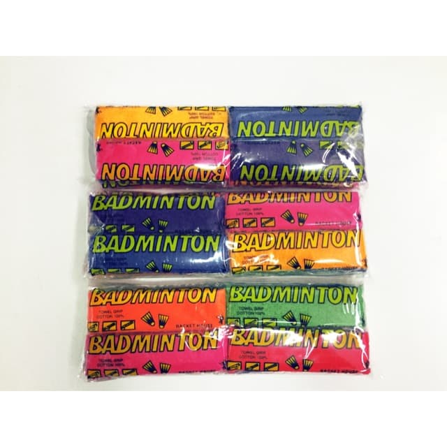ผ้าพันด้ามไม้แบดมินตัน cotton 100% (แพ็ค 12 ชิ้น) รูปที่ 1