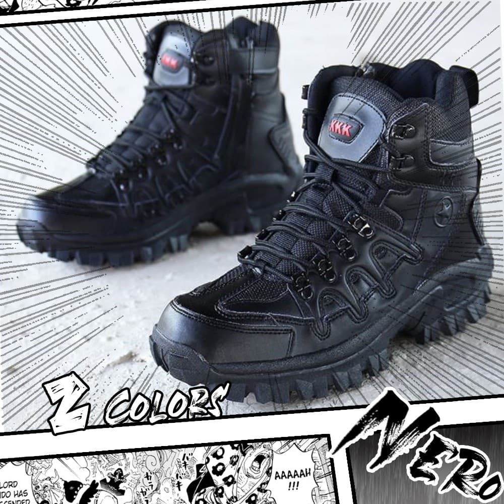 SIZE 39-46 ทหารทะเลทราย COMBAT รองเท้าผ้าใบSwat Boot (1201)