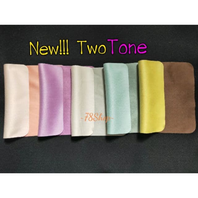 ผ้าเช็ดแว่น ผ้า 2tone เช็ด เลนส์ เลนส์กล้อง จิวเวอรี่ แว่นตา ไมโครไฟเบอร์ รูปที่ 1