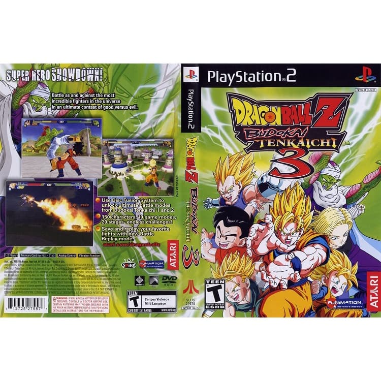 แผ่นเกมส์ PS2 DragonBall Z - Budokai Tenkaichi 3 คุณภาพ ส่งไว (DVD)