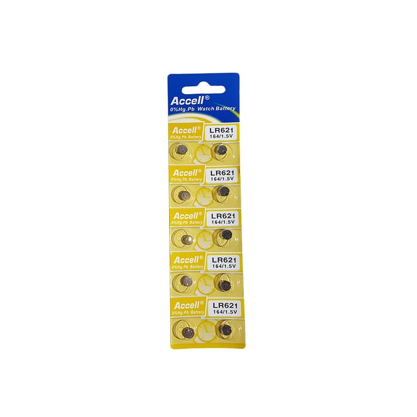ถ่านกระดุม ถ่านนาฬิกา LR621 164/1.5V lr621 Accell Watch Battery ถ่านกลม นาฟิกา ถ่านกระดุม ถ่านนาฬิกา