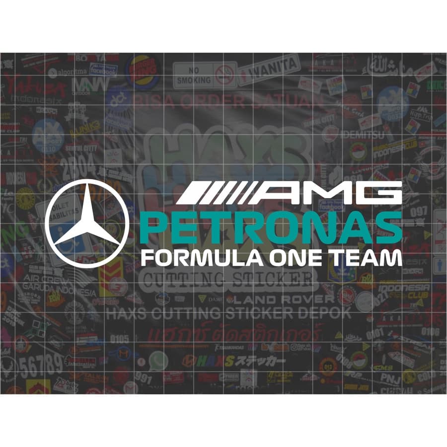 สติ๊กเกอร์ตัด Mercedes F1 ขนาด 12 ซม. สําหรับรถจักรยานยนต์