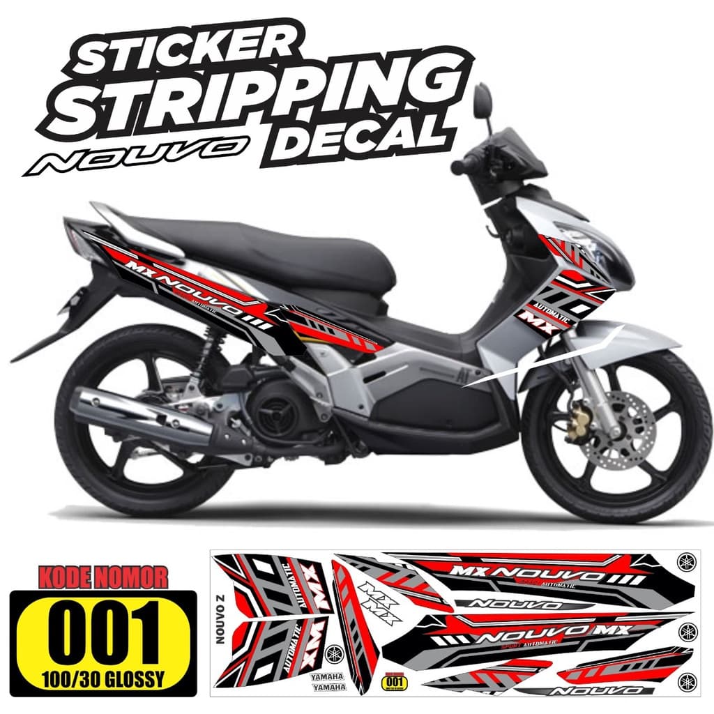 แถบรถจักรยานยนต์ Yamaha Nouvo MX / Yamaha Nouvo MX variation / รูปลอก Yamaha Nouvo MX