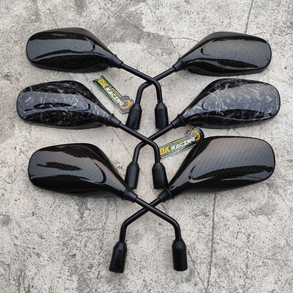 RX-King กระจกสีดําใหม่ วัสดุหนา ทนทาน คุณภาพคาร์บอนลืมหกเหลี่ยม WTP