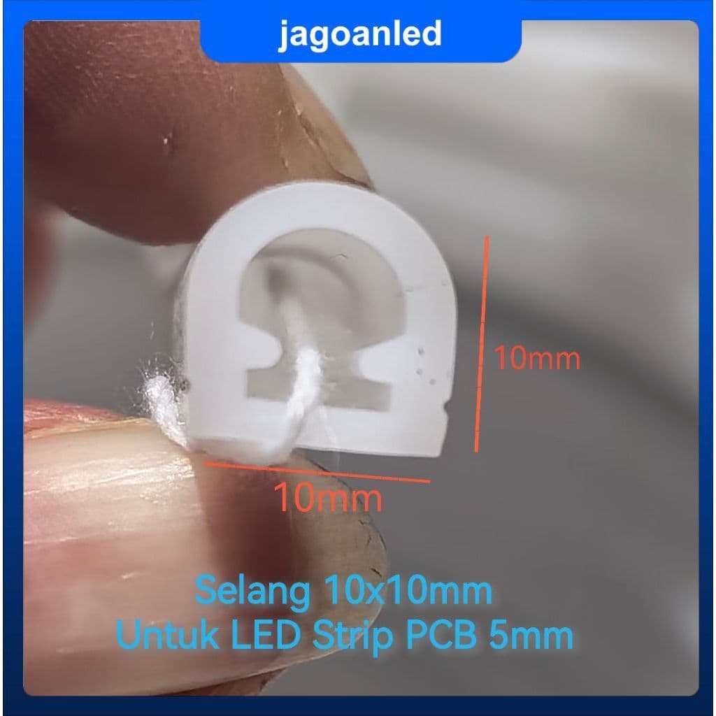 5 มม.Pcb คิ้ว LED ท่อยางซิลิโคนแขนยืดหยุ่นหลอดป้องกัน LED Strip 10x10 มม.ดูด้านบนกันน้ํา IP67