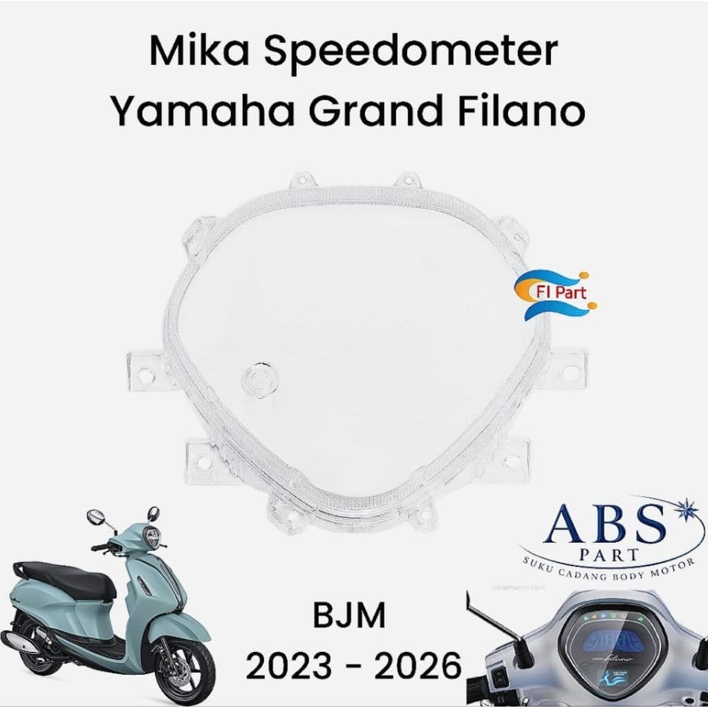 Yamaha Grand Filano Speedometer Glass โปร่งใส Mica กันรอยขีดข่วน & ติดตั้งง่าย ถูกที่สุด!!