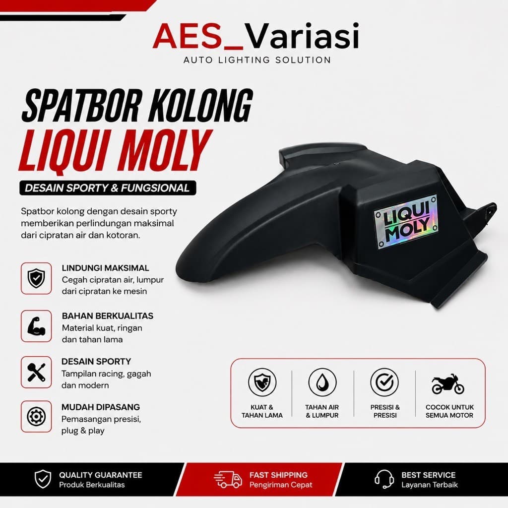 REAR รถจักรยานยนต์ FENDER BEAT SCOOPY VARIO 110 PNP BEAT FI ESP 2012 - 2019 / SCOOPY 2016 - 2019 / VARIO 110…
