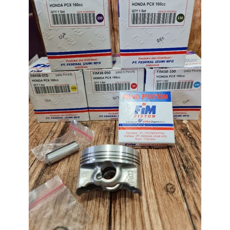 ชุดลูกสูบ shir fim vario160 pcx 160 honda vario 160 honda pcx 160 fim 38 pin 14 60 60.5 61 61.5 62