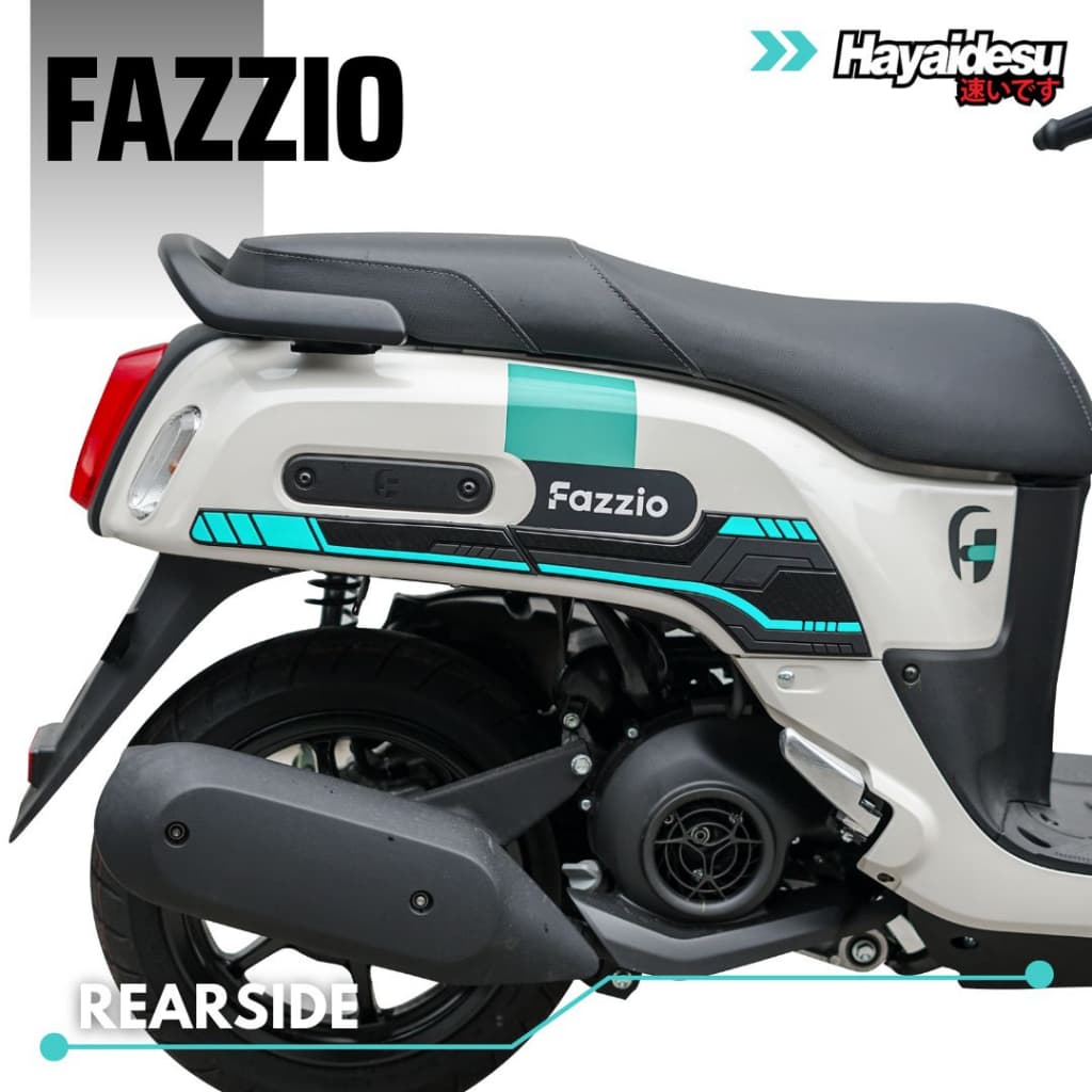 YAMAHA FAZZIO อุปกรณ์ป้องกันตัวรถจักรยานยนต์ ฝาครอบด้านข้างด้านหลัง - HAYAIDESU (ขวาและซ้าย)