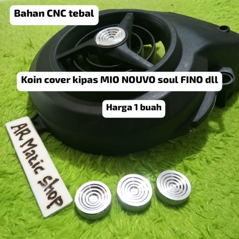 พัดลมครอบรูแบบเหรียญ CNC NOUVO MIO soul fino วัสดุ CNC หนา almu