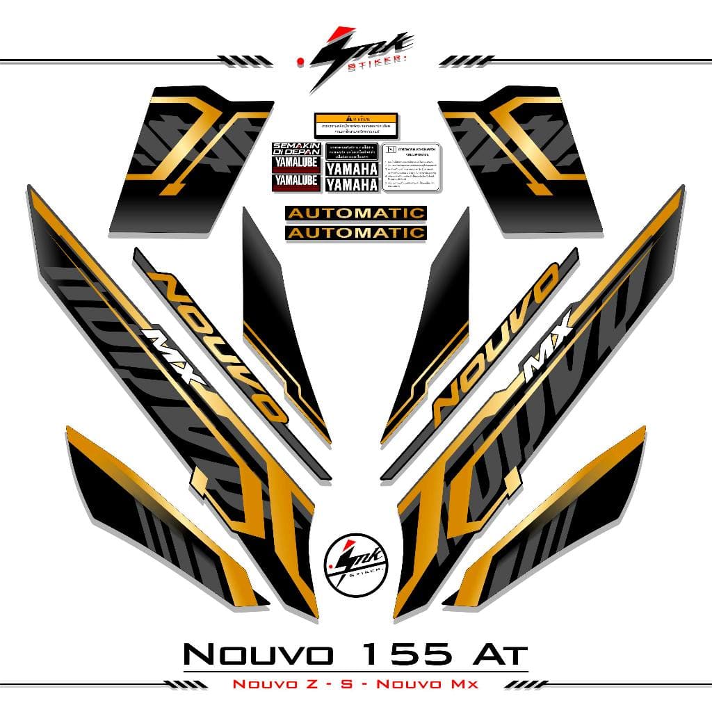 Striping Nuovo Z 115 Motif 5 Nouvo Go สติกเกอร์ Nouvo Z 2005 2006 2007 สติกเกอร์ Rc Nuovo S At Z Mx เก่า Nuvo…