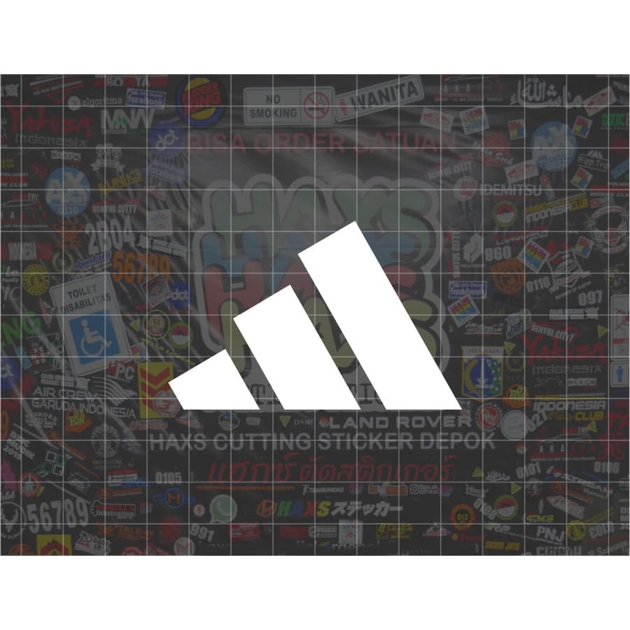 1454 สติ๊กเกอร์ตัด Adidas Strip ขนาด 7 ซม. สําหรับรถยนต์รถจักรยานยนต์