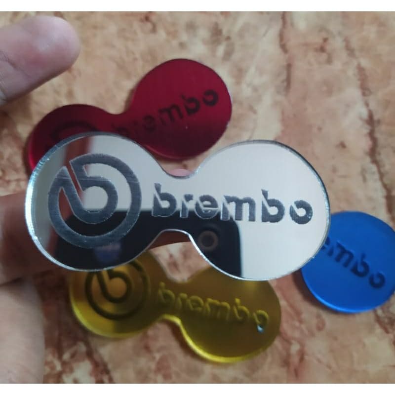 เบรมโบ 2 ลูกสูบคาลิปเปอร์สติกเกอร์สัญลักษณ์อะคริลิค/คาลิปเปอร์เบรคสัญลักษณ์อะคริลิค