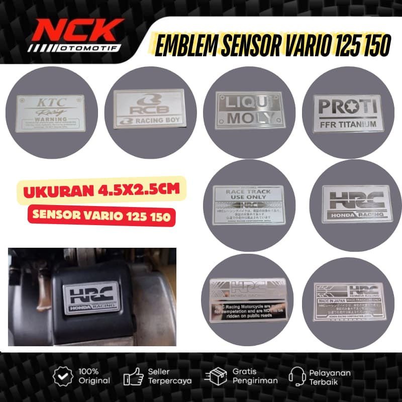 HONDA VARIO 125 150 ฝาครอบเซ็นเซอร์สแตนเลส EMBLEM