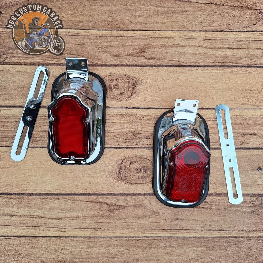 บรัสเซลส์สต็อปแลมป์ ไฟท้ายรถจักรยานยนต์แต่ง ไฟท้าย Harley Davidson Chopper Bobber
