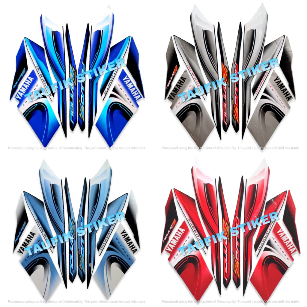 YAMAHA NOUVO Z 2006 MOTORCYCLE BODY STRIPING STANDARD PAIR ครบชุด