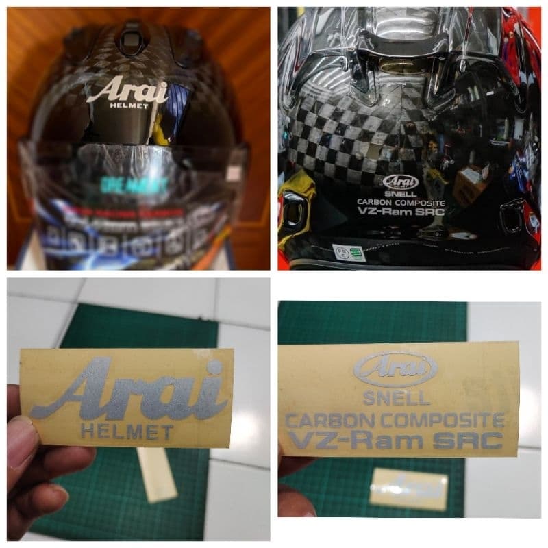 สติ๊กเกอร์ Arai VZ RAM SRC//สติ๊กเกอร์ตัดArai carbon ram4