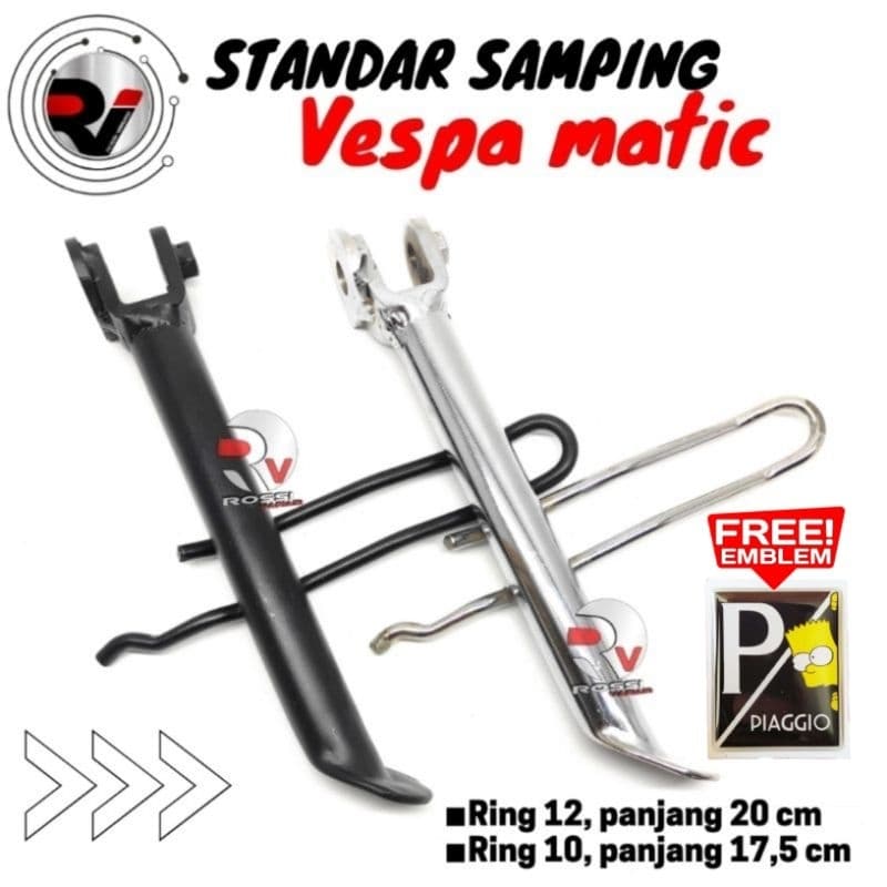 ขาตั้งข้าง Vespa Matic Sprint Primavera i รับ 3V Size Ring 12 Ring 10 Standard 1 Vespa Matic