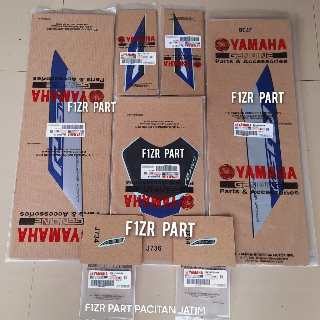 STRIPING LIS GRAPHIC ใหม่ทั้งหมด R15M R15 M YZF-155D-A 2022 2023 เงินเชื่อมต่อต้นฉบับ YGP รูปที่ 1