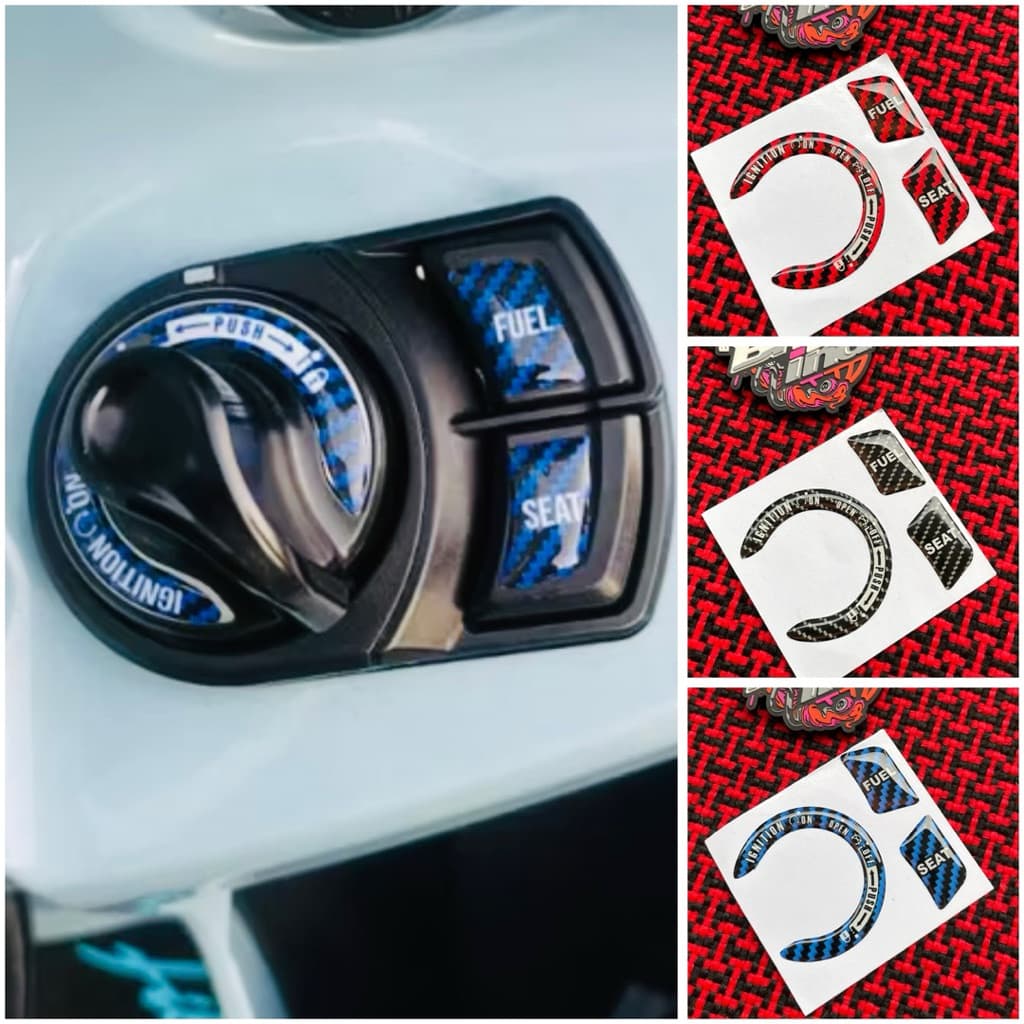 Aerox Freego Filano Lexi Keyless Cover Emblem Sticker นูน